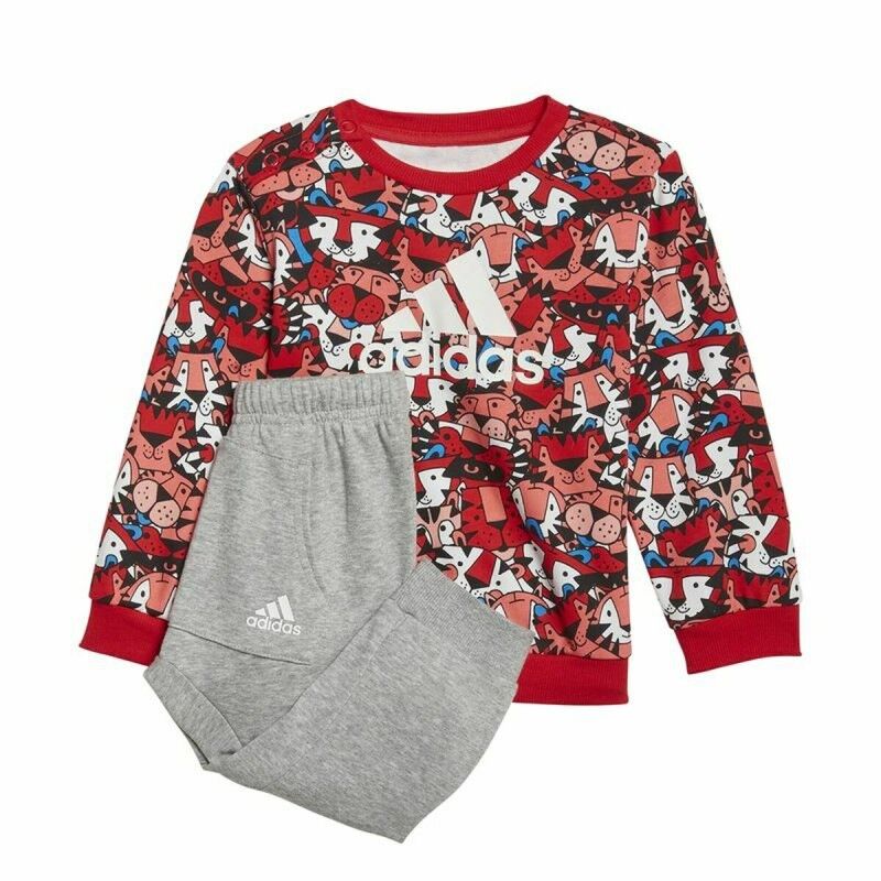 Completo Sportivo per Bambini Jogger Adidas Rosso Completo Sportivo per Bambini Jogger Adidas Rosso