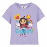 Maglia a Maniche Corte per Bambini Gabby's Dollhouse Bianco Viola
