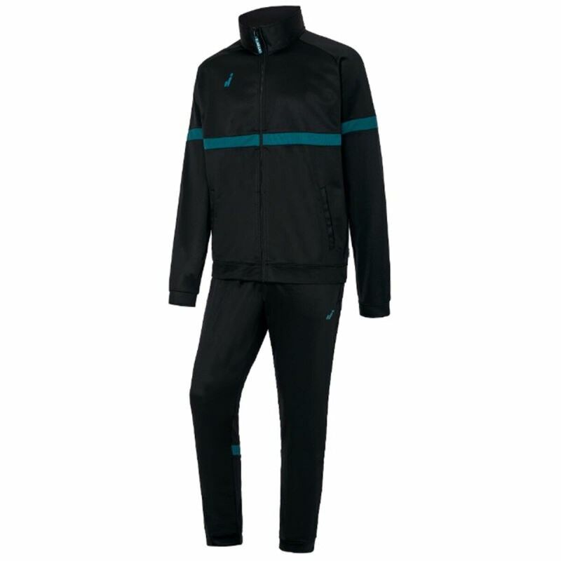 Tuta per Adulti Joluvi Speck Azzurro Nero Unisex 2 Pezzi Tuta per Adulti Joluvi Speck Azzurro Nero Unisex 2 Pezzi