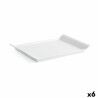 Vassoio per aperitivi Quid Gastro Fresh 26 x 18 cm Ceramica Bianco (6 Unità)