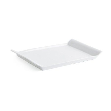 Vassoio per aperitivi Quid Gastro Fresh 26 x 18 cm Ceramica Bianco (6 Unità)