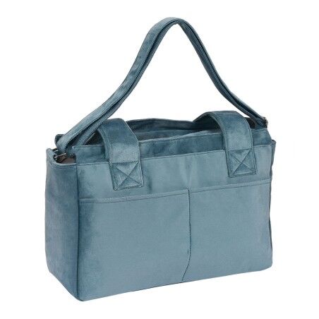 Borsa Fasciatoio per Pannolini Safta Leaves Turchese (46 x 26 x 15 cm)