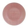 Piatto da pranzo Vivalto Rosa Vetro 32,5 x 2 x 32,5 cm (6 Unità)