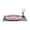 Piatto da pranzo Vivalto Rosa Vetro 32,5 x 2 x 32,5 cm (6 Unità)