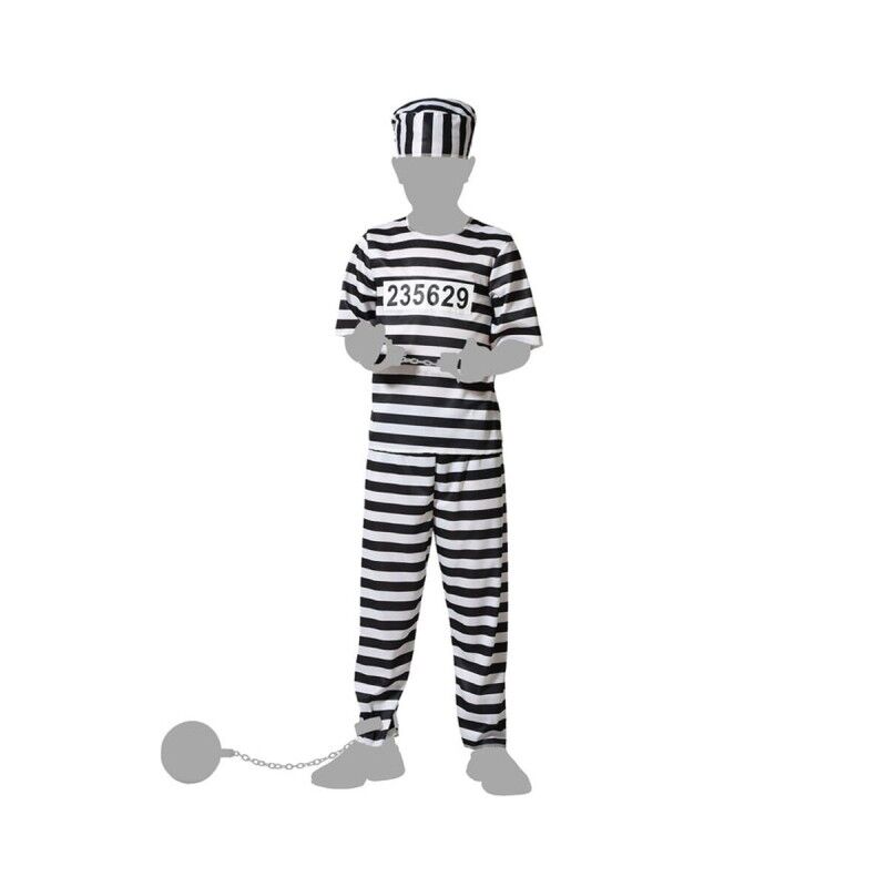 Costume per Bambini Multicolore Carcerato