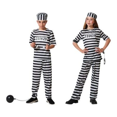 Costume per Bambini Multicolore Carcerato