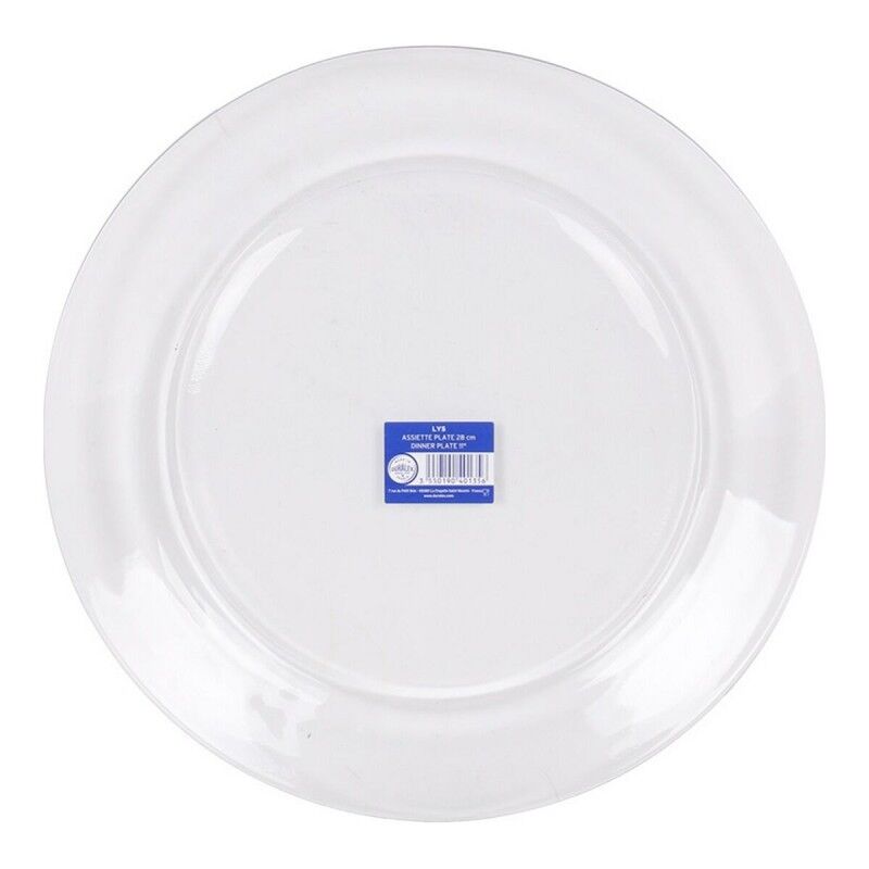Piatto da pranzo Duralex Lys Trasparente Ø 28 x 28 x 2,5 cm