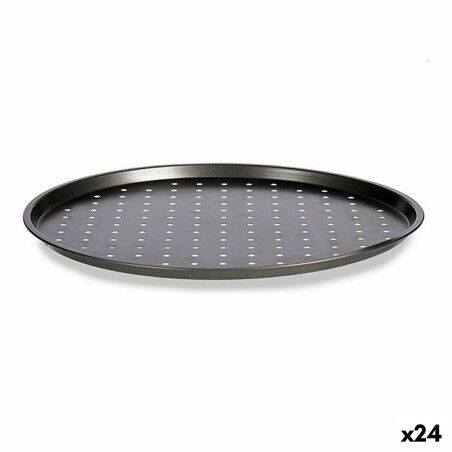 Vassoio da Forno Kinvara CK80909-1 Grigio Acciaio al carbonio 33 x 1 x 33 cm Pizza (24 Unità)