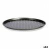 Vassoio da Forno Kinvara CK80909-1 Grigio Acciaio al carbonio 33 x 1 x 33 cm Pizza (24 Unità)