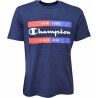 Maglia a Maniche Corte Uomo Champion Crewneck Azzurro