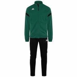 Tuta per Adulti Kappa Dalcito Nero Verde Per bambini Unisex 2 Pezzi