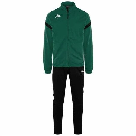 Tuta per Adulti Kappa Dalcito Nero Verde Per bambini Unisex 2 Pezzi