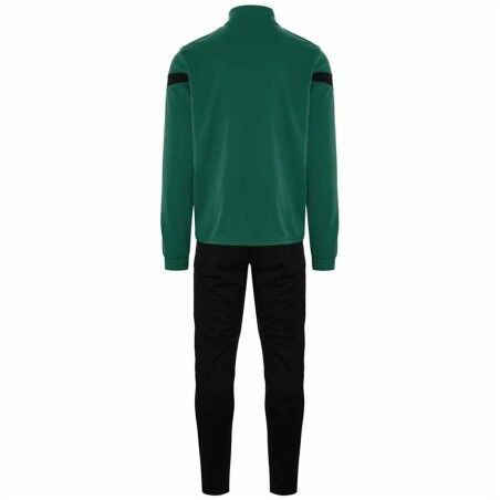 Tuta per Adulti Kappa Dalcito Nero Verde Per bambini Unisex 2 Pezzi