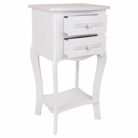 Comodino Alexandra House Living Bianco 31 x 71 x 38 cm