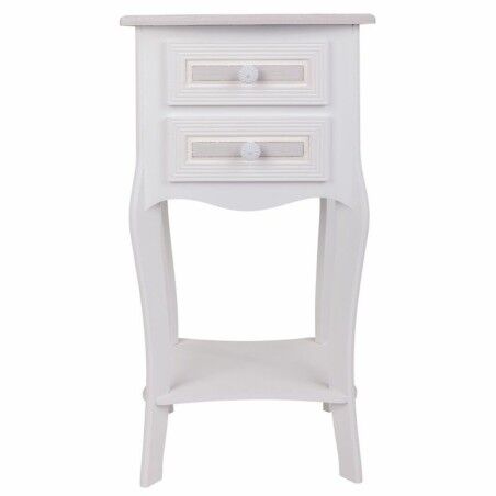 Comodino Alexandra House Living Bianco 31 x 71 x 38 cm
