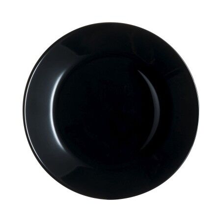 Piatto da Dolce Luminarc Zelie Negro Nero Vetro Ø 18 cm (12 Unità)