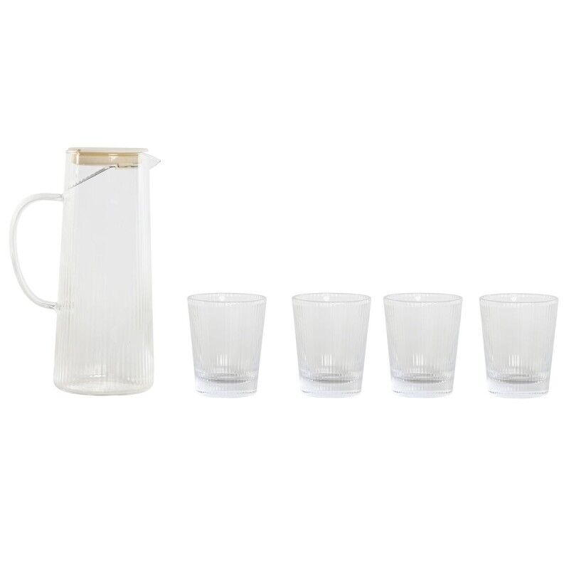 Set di Bicchieri Home ESPRIT Trasparente polipropilene Vetro Borosilicato 245 ml Set di Bicchieri Home ESPRIT Trasparente polipropilene Vetro Borosilicato 245 ml