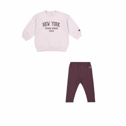 Completo Sportivo per Neonati Champion Multicolore Rosa Neonato 2 Pezzi