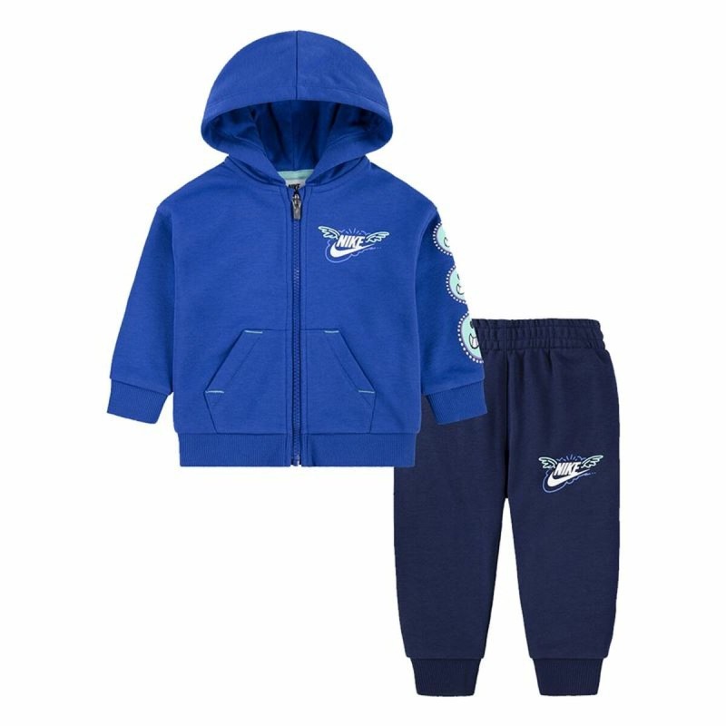 Completo Sportivo per Neonati Nike Nsw Art Of Play Ft Fz Azzurro 2 Pezzi Completo Sportivo per Neonati Nike Nsw Art Of Play Ft Fz Azzurro 2 Pezzi