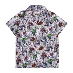 Maglia a Maniche Corte per Bambini Marvel Grigio chiaro