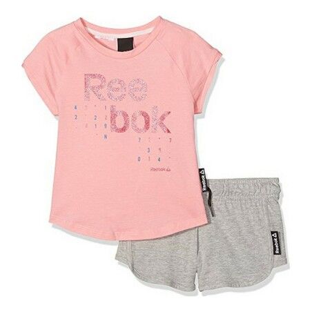 Tuta da Bambini Reebok G ES SS BK4374 Rosa