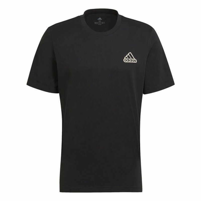 Maglia a Maniche Corte Uomo Adidas Essentials Feel Comfy Nero Maglia a Maniche Corte Uomo Adidas Essentials Feel Comfy Nero