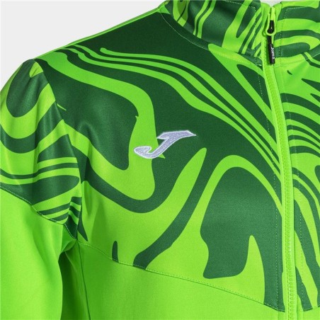 Tuta per Adulti Joma Sport Lion II Nero Verde Uomo 2 Pezzi