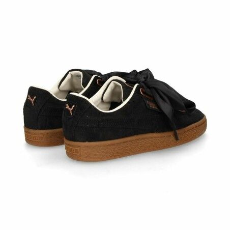 Scarpe Sportive da Donna Puma  Basket Heart Corduroy Nero