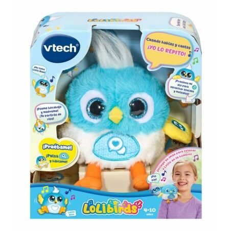 Peluche con Suono Vtech Lolibirds Lolito Azzurro