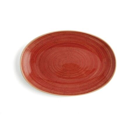 Vassoio per aperitivi Ariane Terra Rosso Ceramica Ø 26 cm (12 Unità)