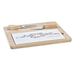 Tagliere per formaggi DKD Home Decor Bambù Gres 24,5 x 20 x 1,2 cm Marinaio