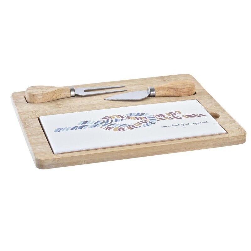 Tagliere per formaggi DKD Home Decor Bambù Gres 24,5 x 20 x 1,2 cm Marinaio Tagliere per formaggi DKD Home Decor Bambù Gres 24,5 x 20 x 1,2 cm Marinaio