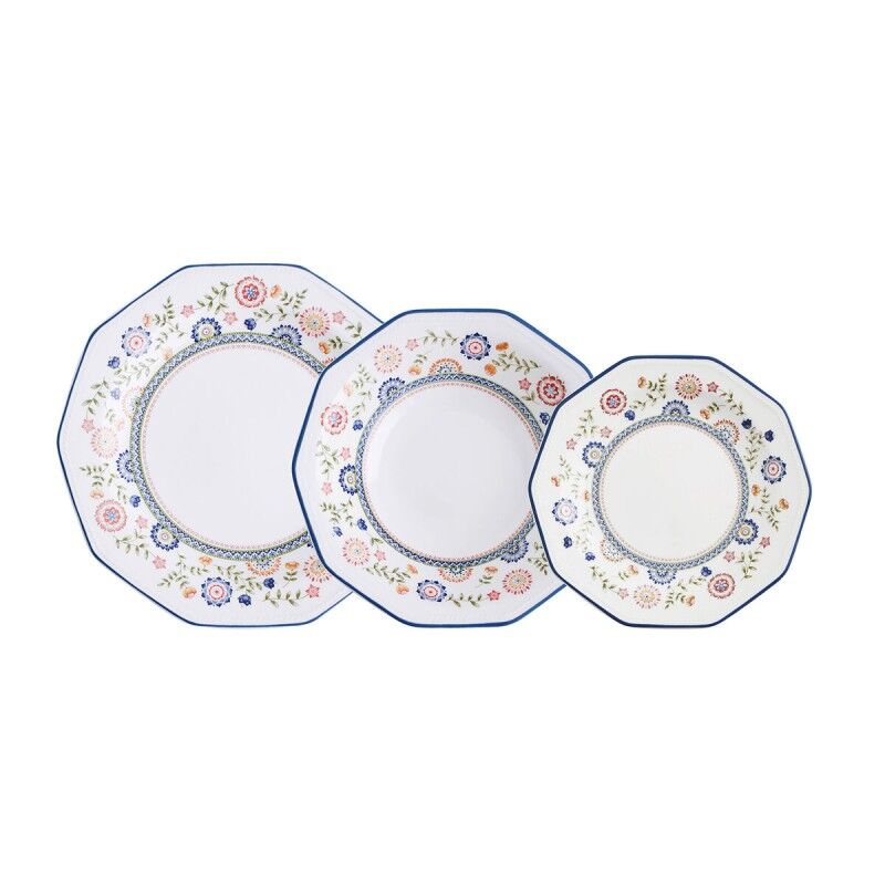 Set di Stoviglie Queen´s By Churchill Bengal Multicolore Ceramica 12 Pezzi Set di Stoviglie Queen´s By Churchill Bengal Multicolore Ceramica 12 Pezzi