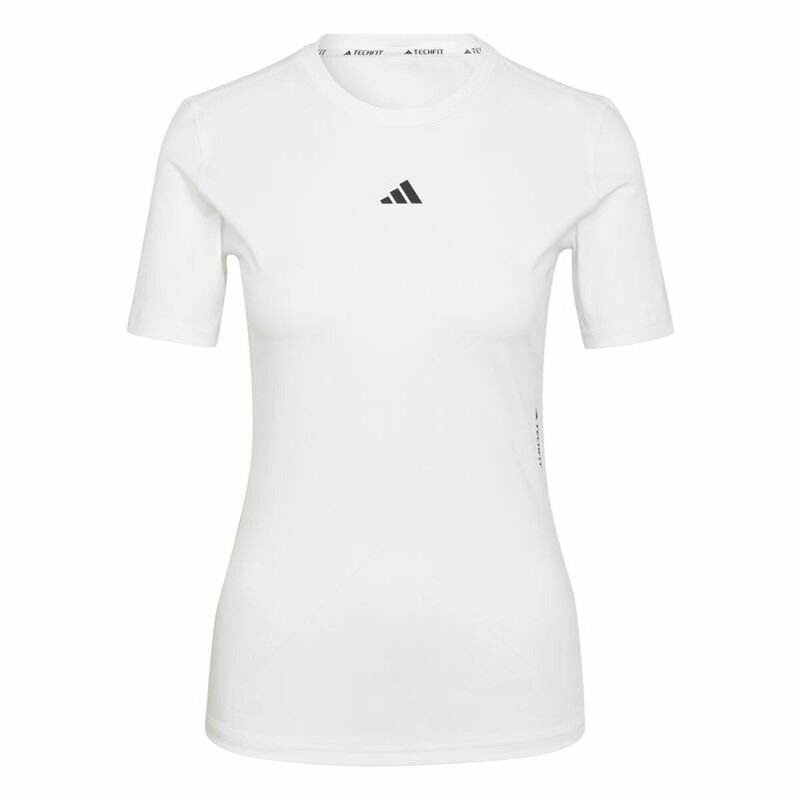 Maglia a Maniche Corte Donna Adidas Techfit Training Bianco Maglia a Maniche Corte Donna Adidas Techfit Training Bianco