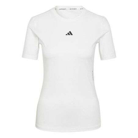Maglia a Maniche Corte Donna Adidas Techfit Training Bianco