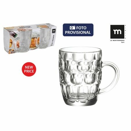 Set di Caraffe La Mediterránea Abadia 11,5 x 10 cm 300 ml 2 Pezzi Ø 7,7 cm 11,4 cm 9,7 cm (24 Unità)