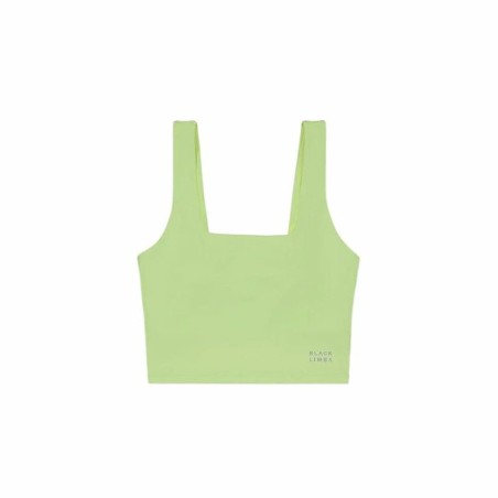 Top Sportivo Donna Black Limba Bhakti  Lime
