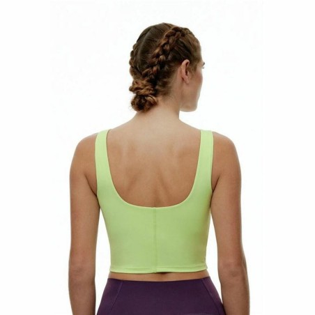 Top Sportivo Donna Black Limba Bhakti  Lime