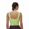 Top Sportivo Donna Black Limba Bhakti  Lime