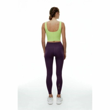Top Sportivo Donna Black Limba Bhakti  Lime