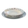 Servizio di Piatti DKD Home Decor Azzurro Bianco Porcellana Floreale 27 x 27 x 3 cm 18 Pezzi