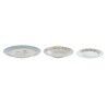 Servizio di Piatti DKD Home Decor Azzurro Bianco Porcellana Floreale 27 x 27 x 3 cm 18 Pezzi