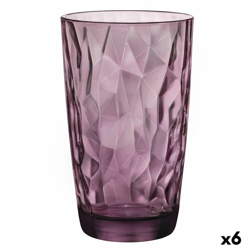 Bicchiere Bormioli Rocco Diamond Viola Vetro (470 ml) (6 Unità) Bicchiere Bormioli Rocco Diamond Viola Vetro (470 ml) (6 Unità)