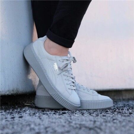 Scarpe Sportive da Donna Puma Basket Platform Reset Bianco