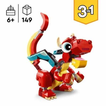 Set di Costruzioni Lego Creator 31145 Red Dragon 149 Pezzi