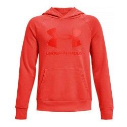 Felpa con Cappuccio Bambino Under Armour Rival Big Logo Rosso