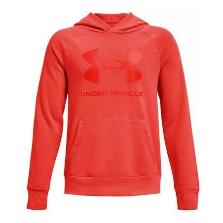 Felpa con Cappuccio Bambino Under Armour Rival Big Logo Rosso