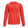 Felpa con Cappuccio Bambino Under Armour Rival Big Logo Rosso