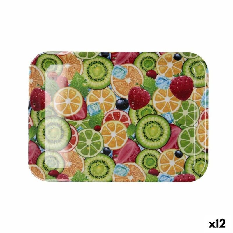 Vassoio per la colazione Quid Habitat Multicolore Plastica 32 x 23 x 1,7 cm Con manici Frutta (12 Unità) Vassoio per la colazione Quid Habitat Multicolore Plastica 32 x 23 x 1,7 cm Con manici Frutta (12 Unità)