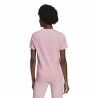 Maglia a Maniche Corte Donna Adidas Loungewear Essentials Slim Logo Rosa